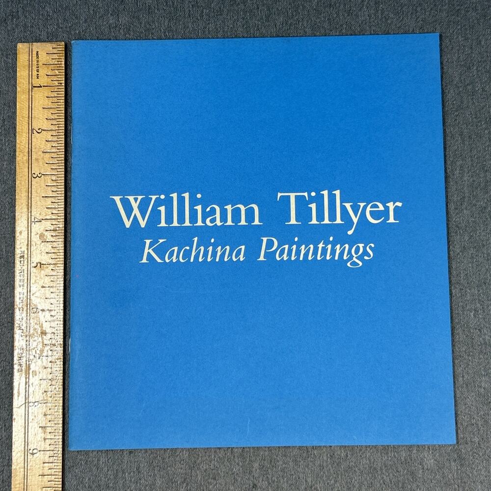 Vtg William Tillyer Kachina Paintings 1994 New York Exhibition Art Catalog Book